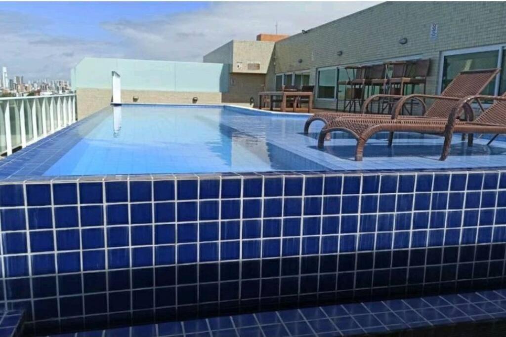 Flat Bello Plaza - Piscina Com Vista Da Orla 카베델로 외부 사진
